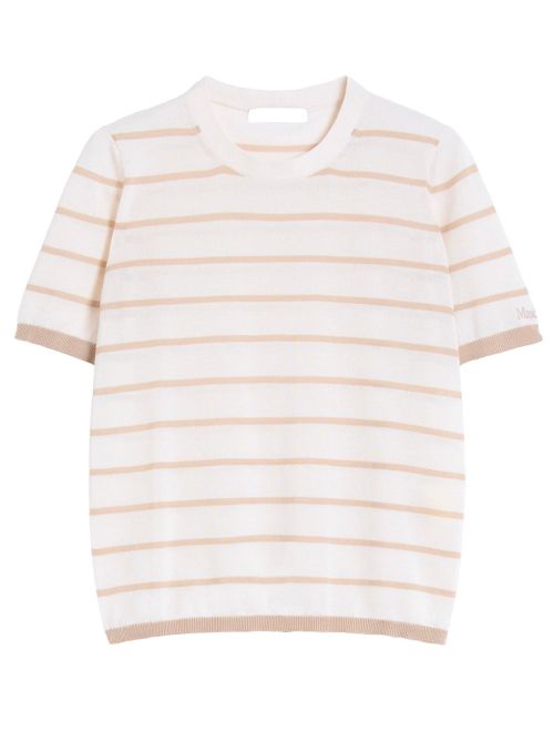 Cashmere And Silk Yarn Sweater - Beige