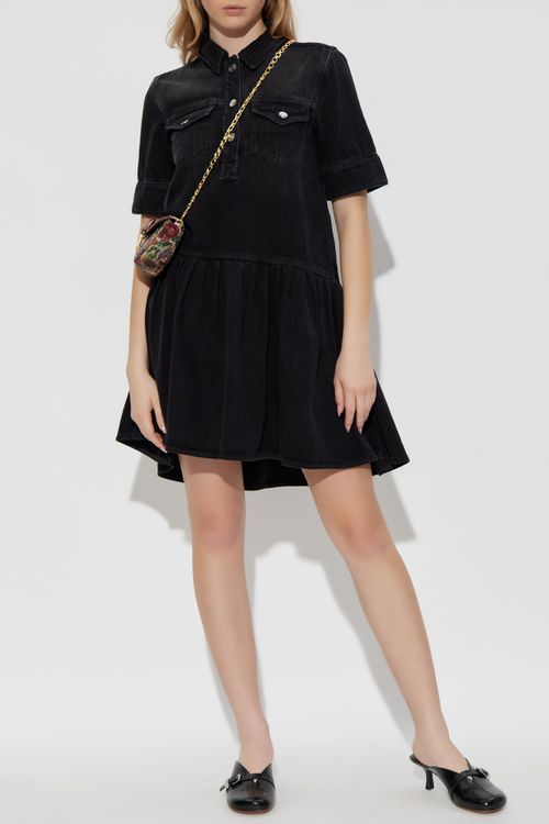 Denim Dress, Women's, Black