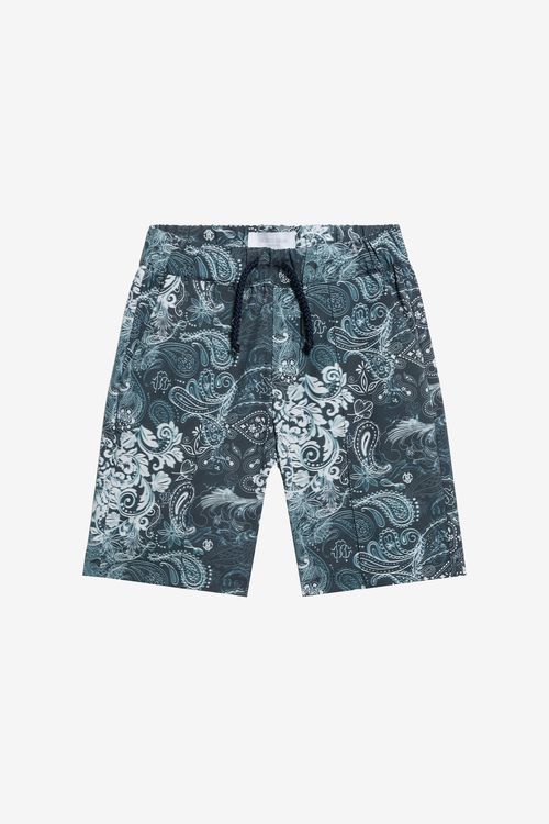 Paisley Print Shorts