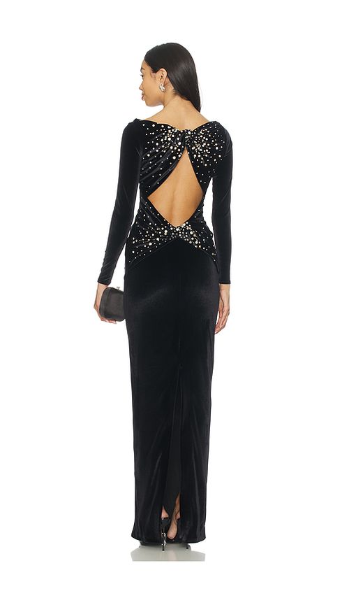 Retrofete Taegan Velvet Dress in Black. - XS also in L