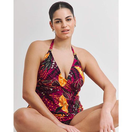 MAGISCULPT Twist Front Tankini Set