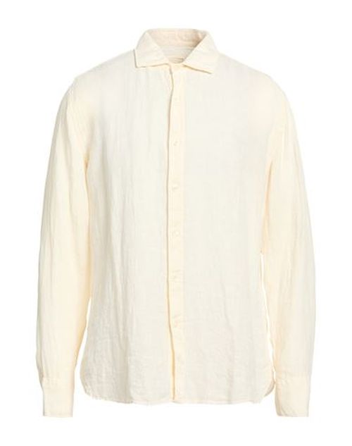 Man Shirt Ivory Size XXL Linen