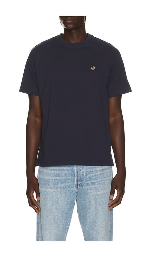 Edmmond Studios Duck Patch Tee in Navy. XL/1X. Also in S