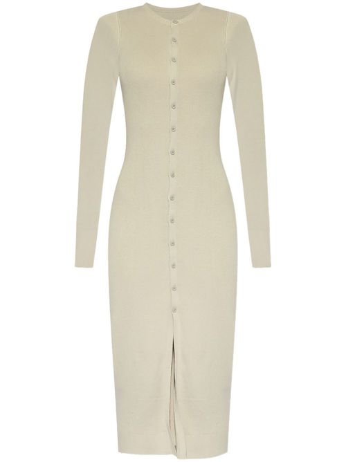 Knitted midi dress - Neutrals