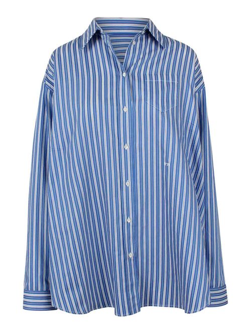 Oversized striped shirt