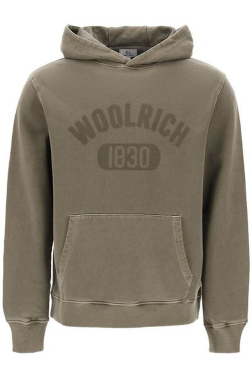 Woolrich Long Sleeved Logo Printed Hoodie