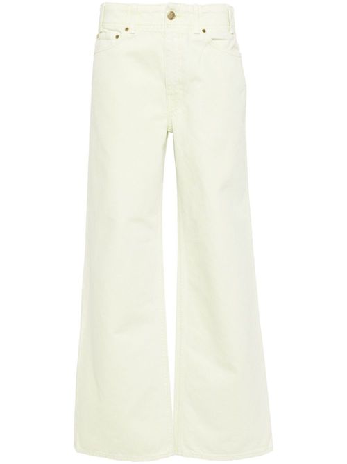 Elodie high-rise straight-leg jeans - Neutrals