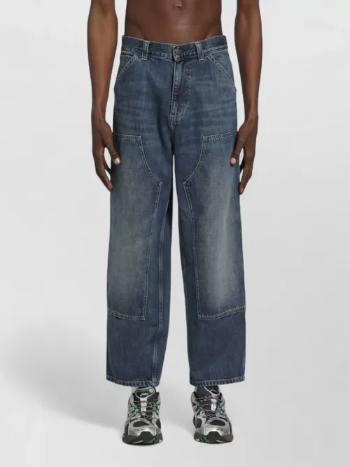 Carhartt Wip - cotton trousers double knee wide leg