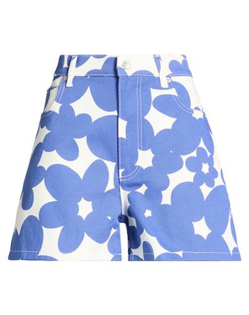 Woman Shorts & Bermuda Shorts Blue Size 2 Cotton