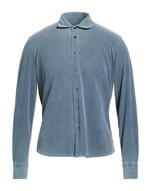 Man Shirt Slate blue Size 36 Polyamide, Elastane