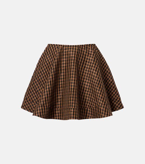 Checked miniskirt