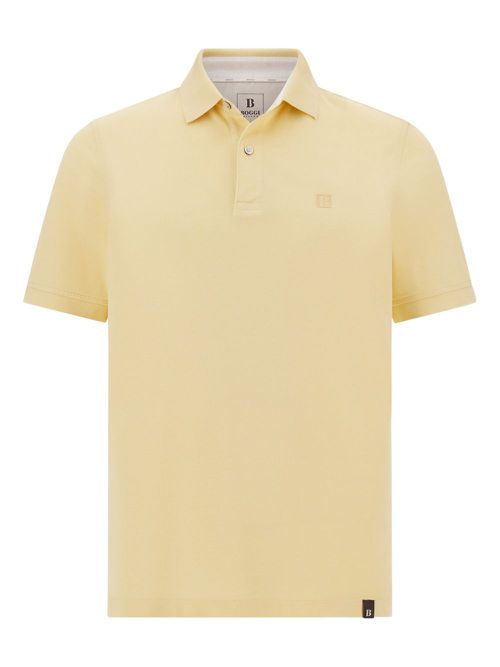 Boggi Milano cotton piqué polo shirt - Yellow