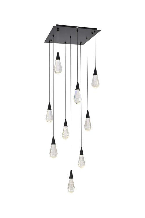 Black LED Pendant from the Amora Collection