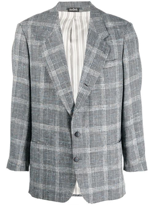 1980s Prince of Wales check jacket - Black