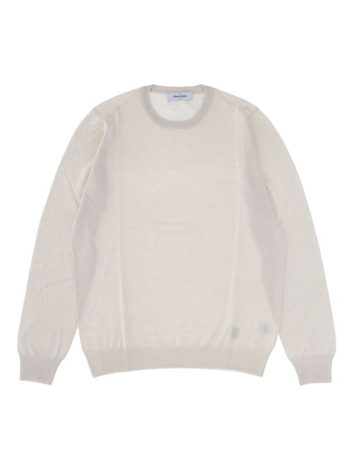 Crew-neck sweater - White