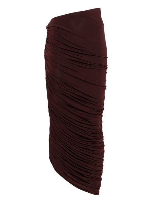 Magda Butrym asymmetric maxi skirt - Red