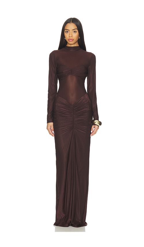 DELFI Jadienne Dres in Chocolate. - XL also in