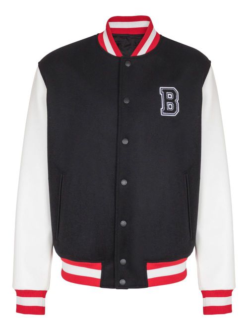 Varsity bomber jacket - Black