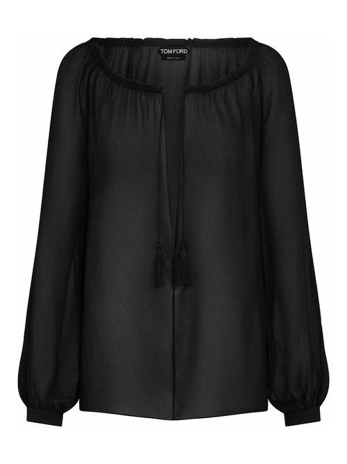 Black Silk Blouse