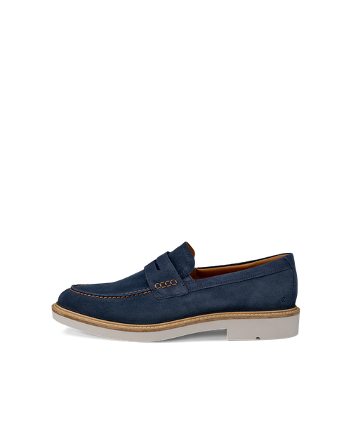METROPOLE LONDON - Men's Suede Loafer - Blue - 40