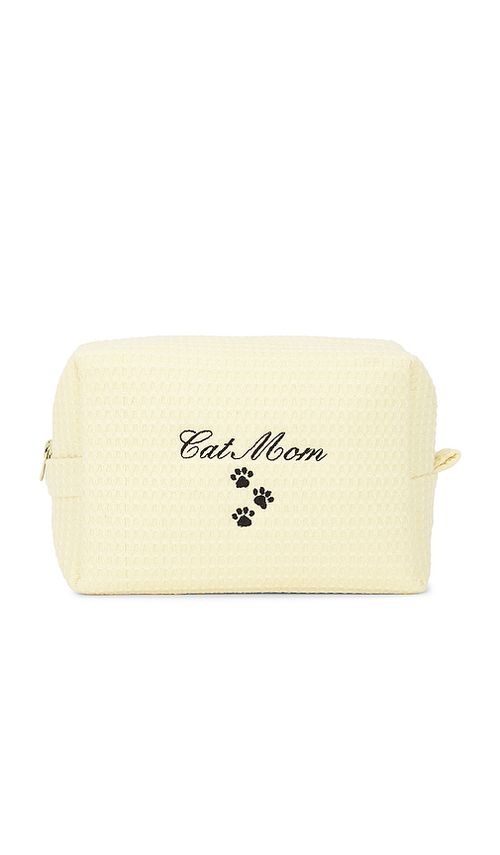 Abbode POCHETTE GAUFRÉE CAT MOM CAT MOM WAFFLE POUCH en Yellow