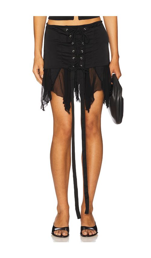 AMOR MIA Metamorphosis Mini Skirt in Black.  S. Also in L