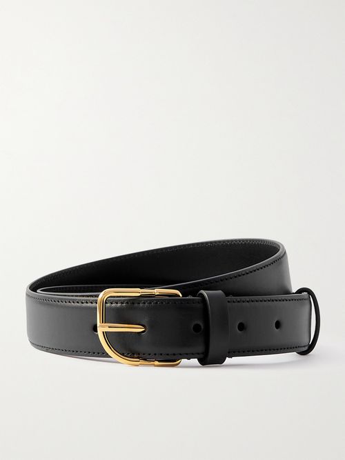 Caspian Leather Belt - Black
