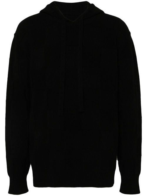 Checkerboard hoodie - Black