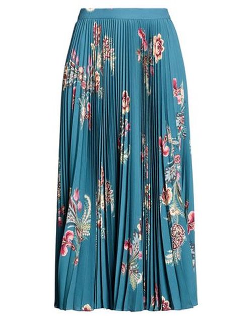 Woman Midi skirt Deep teal Size 8 Polyester, Elastane