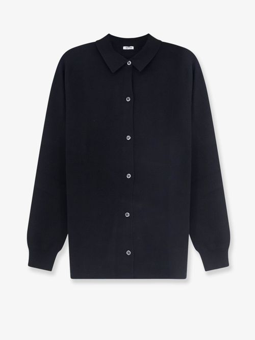 Cotton Cardigan — Black