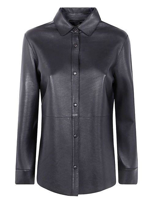 Leather shirt - Brown