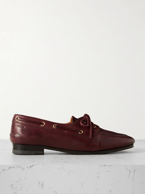 Pathy Leather Loafers - Burgundy