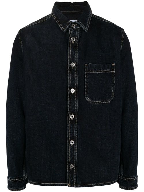 Long-sleeve denim shirt - Blue