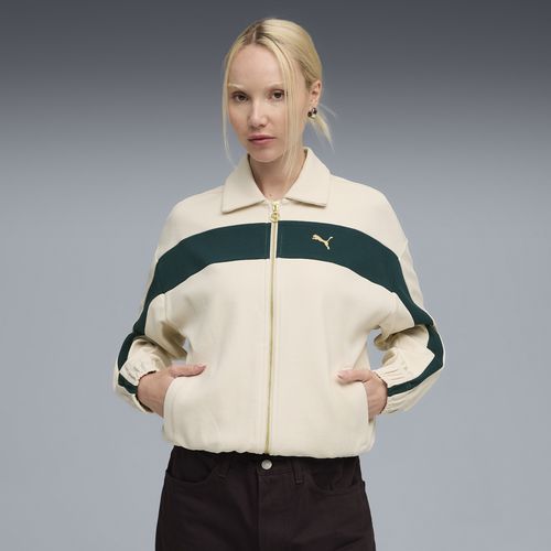 PUMA T7 Women's Relaxed Track Jacket in White