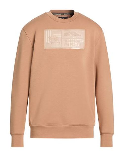 Man Sweatshirt Camel Size S Cotton, Polyester, Elastane