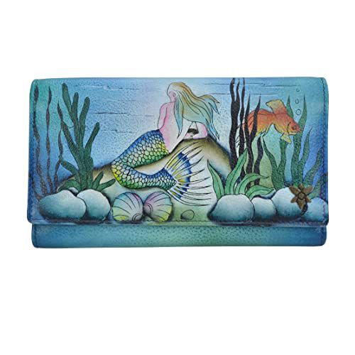 Anuschka Women’s Genuine Leather RFID Checkbook Clutch