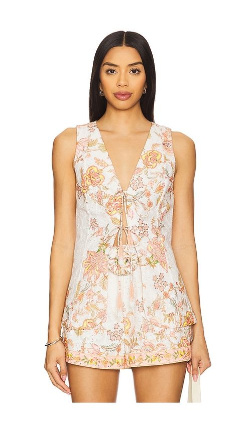 HEMANT AND NANDITA Waist Coat in White. Größe XS. Also in L