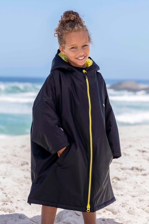 Tidal Kids Waterproof Swim Robe - Charcoal