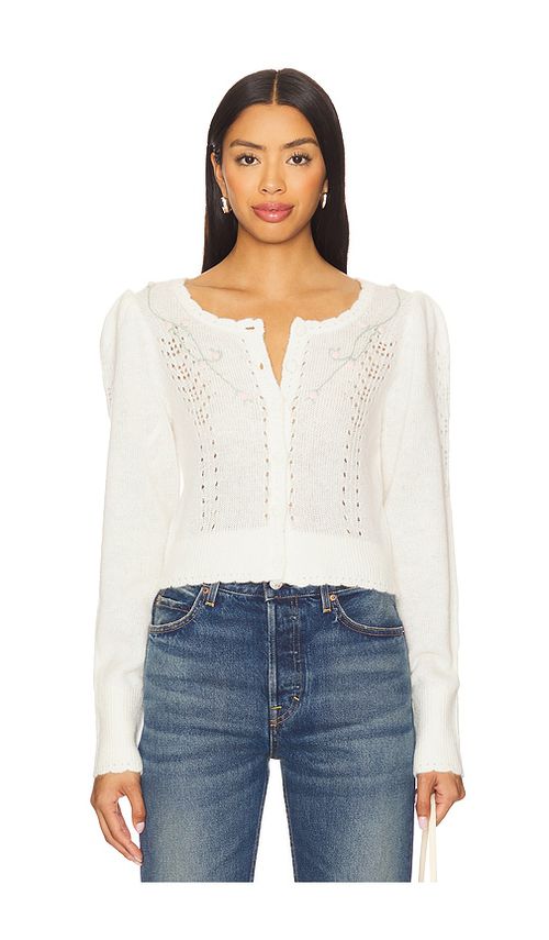 For Love & Lemons London Cardigan in Cream. -  XL also in L, M
