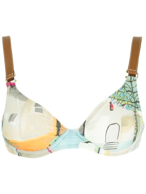 Gigi quarter cup bikini top - Neutrals