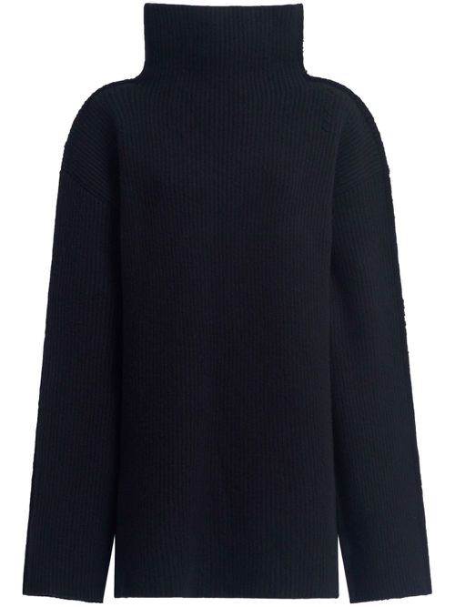 High neck jumper - Black