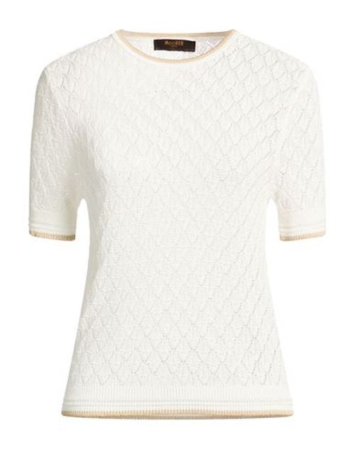 Woman Sweater White Size 4 Cotton, Viscose