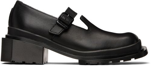 Black Maybole Square Toe Mary Jane Heels