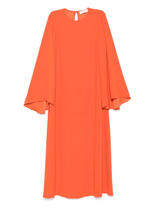 Jackie long-sleeve kaftan dress - Orange