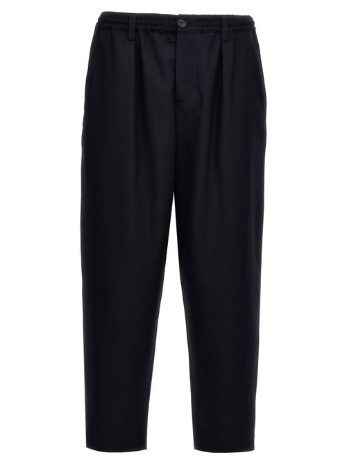 Tropical Wool Crop Pants