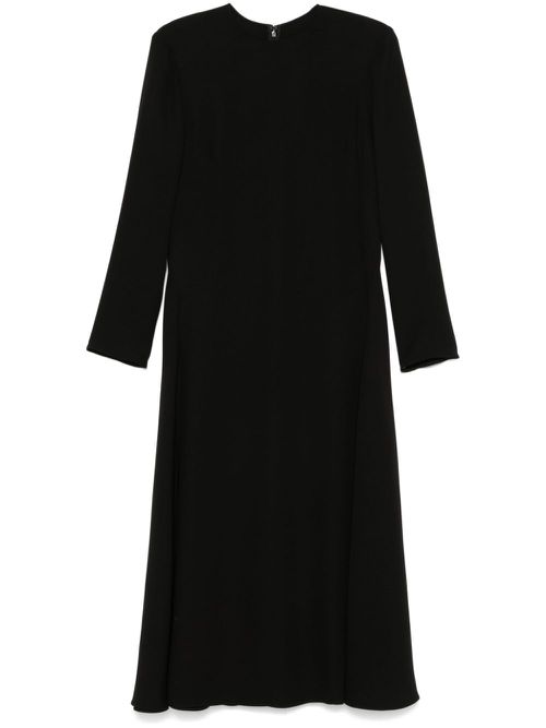 Silk midi dress - Black
