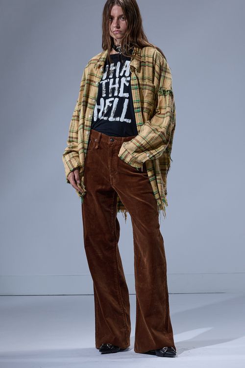 R13 D'arcy Loose Jean - Bronze Brown Cord