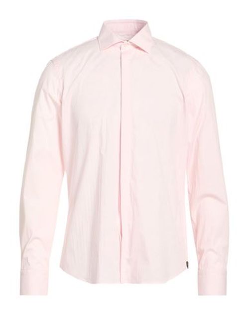 Man Shirt Light pink Size 16 Cotton, Elastane