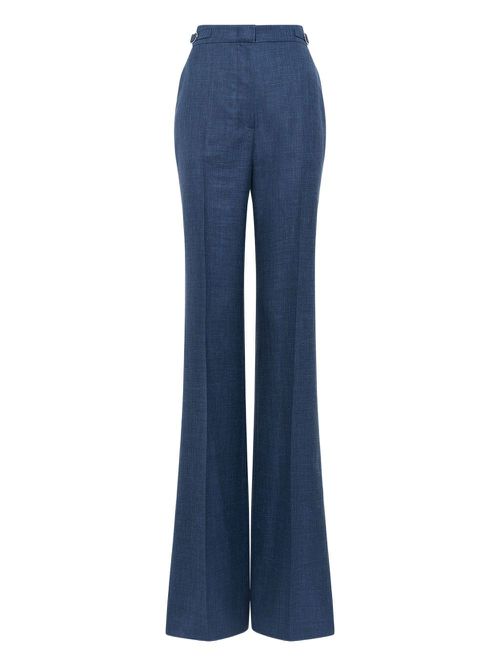 Gabriela Hearst chambray trousers - Blue