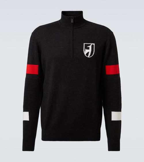 Hupert wool half-zip sweater